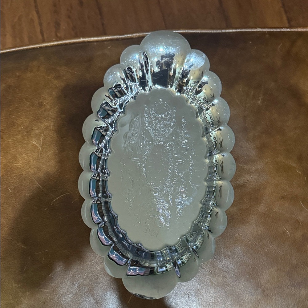 Not Rated Silver Oval Glass Container Lid